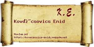 Kovácsovics Enid névjegykártya
